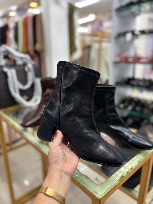 Women Round Toe Ankle Boots